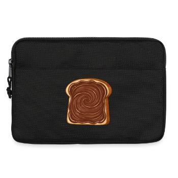 Pain aux noix et nougat - Sacoche pour ordinateur portable 13 pouces - noir - Devant