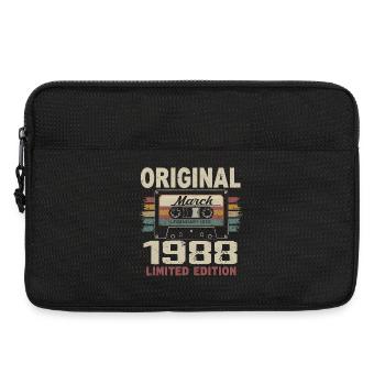 März 1988 Vintage März 1988 - Laptoptasche 13" - Schwarz - Vorne