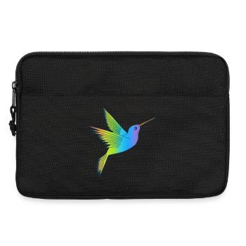 Oiseau arc-en-ciel - Sacoche pour ordinateur portable 13 pouces - noir - Devant
