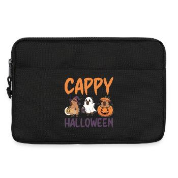Capybaras d’Halloween Cappy Animal mignon et drôle - Sacoche pour ordinateur portable 13 pouces - noir - Devant
