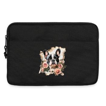 Bouledogue français - Sacoche pour ordinateur portable 13 pouces - noir - Devant