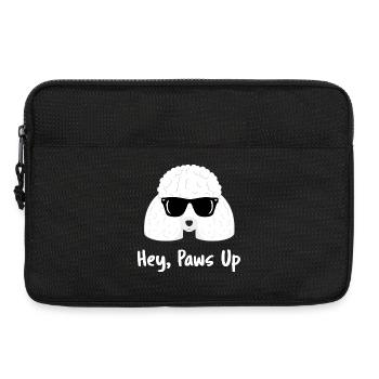 Coole Pudel-Sonnenbrille Hey Paws Up Hund - Laptoptasche 13" - Schwarz - Vorne