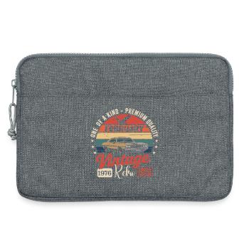 Vintage Retro Birthday Gift from February 1976 - Laptop bag 13" - heather grey - Front