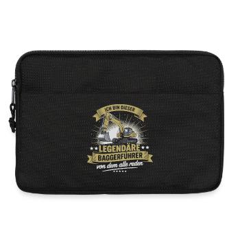 Baggerfuehrer Baggerfahrer - Laptoptasche 13" - Schwarz - Vorne