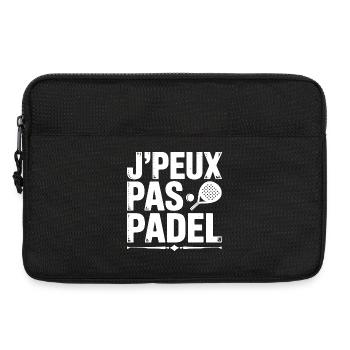 Je Peux Pas J'ai Padel Cadeau Pour Joueur De Padel - Sacoche pour ordinateur portable 13 pouces - noir - Devant