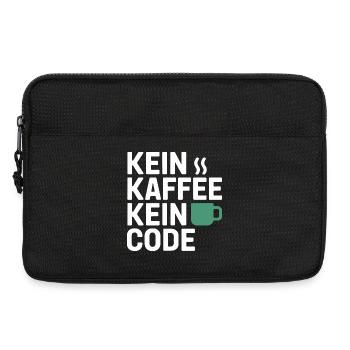No Coffee No Code Programmer Computer Scientist - Laptop bag 13" - black - Front