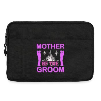 Mutter des Bräutigams Hochzeitsmama-Geschenkhemd - Laptoptasche 13" - Schwarz - Vorne