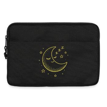 Lune du Pays des Rêves - Lune Endormie - Sacoche pour ordinateur portable 13 pouces - noir - Devant