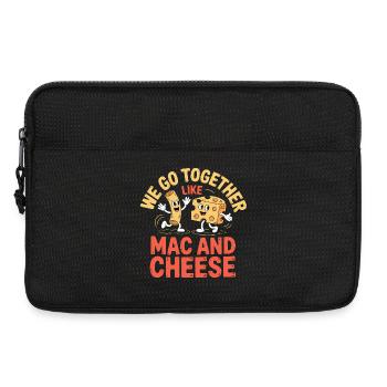 Mac and Cheese Best Friends Couple Design - Laptop bag 13" - black - Front
