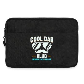 Cool Dad Club, Lustiges Vatertag Papa Hoodie - Laptoptasche 13" - Schwarz - Vorne
