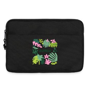 Jungle Tropical Leaves Pattern Nature Design - Laptoptasche 13" - Schwarz - Vorne