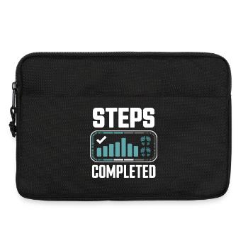 Steps Completed 10000 Schritte - Laptop bag 13" - black - Front