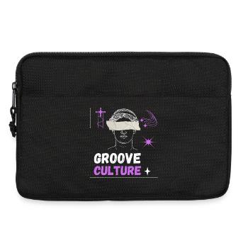 Groove-Kultur, hardgroove, Trance-Techno-Kunst, - Laptoptasche 13" - Schwarz - Vorne