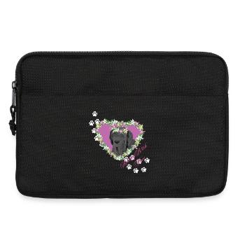 Mastiff napolitain au visage de b !tch au repos - Sacoche pour ordinateur portable 13 pouces - noir - Devant