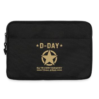 D-Day 82. Jahrestag 1944 2026 Gedenken - Laptoptasche 13" - Schwarz - Vorne