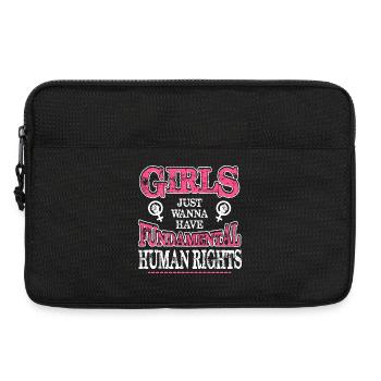 Grundrechte Feminist Tee - Laptoptasche 13" - Schwarz - Vorne