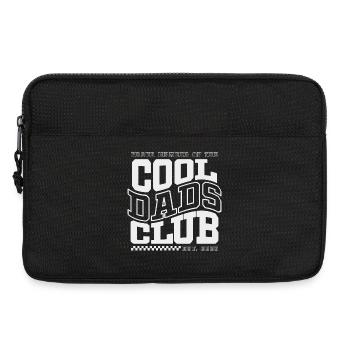Fête des pères cadeau 2026 - Club des papas cool - Sacoche pour ordinateur portable 13 pouces - noir - Devant