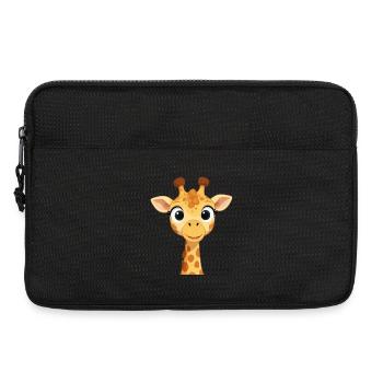 funny giraffe gift - Laptop bag 13" - black - Front