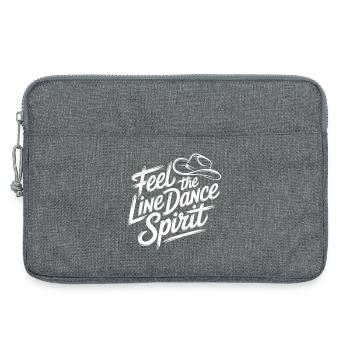 LineDance Spirit Motiv - Laptoptasche 13" - Grau meliert - Vorne