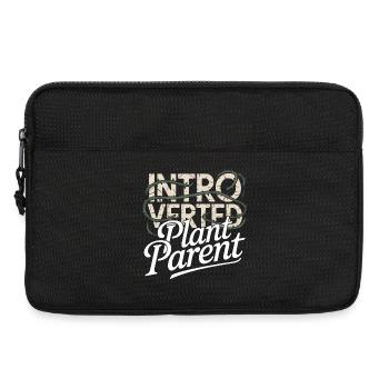 Introverted Plant Parent - Laptop bag 13" - black - Front