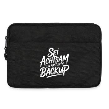 Achtsamkeit Spruch - Laptoptasche 13" - Schwarz - Vorne