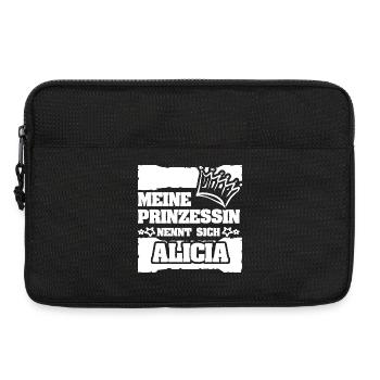 Geschenk für Alicia - Laptoptasche 13" - Schwarz - Vorne