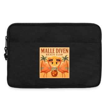 Malle Diven Beach Club Flamingo Mallorca Party - Sacoche pour ordinateur portable 13 pouces - noir - Devant