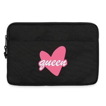 Queen Heart Script Herz Girl - Laptop bag 13" - black - Front