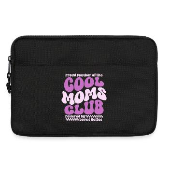 Mama Geschenk Muttertag - Cool Moms Club - Laptoptasche 13" - Schwarz - Vorne