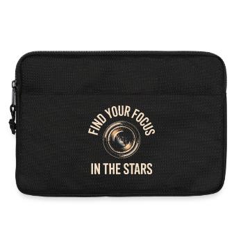 Find Your Focus In The Stars - Laptop bag 13" - black - Front