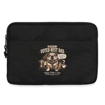 Best Dog Dad Voted - Father's Day - Laptop bag 13" - black - Front