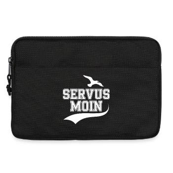 Servus Moin Nordsee Ostsee Küste Möwe Welle - Laptoptasche 13" - Schwarz - Vorne