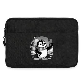 Süßer Pinguin - Geschenk für Pinguin Liebhaber - Laptoptasche 13" - Schwarz - Vorne