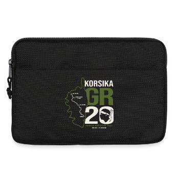 GR20 Finisher Korsika Trekking Wanderung - Laptoptasche 13" - Schwarz - Vorne