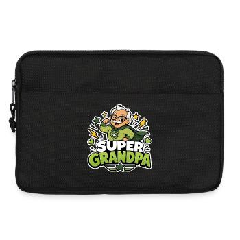 Super Grandpa Superhero Grandpa - Funny Comic Hero - Laptop bag 13" - black - Front