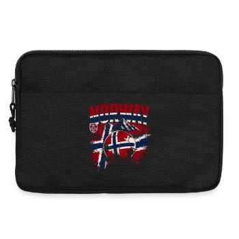 Norway Football Fan Shirt & Merch - Laptop bag 13" - black - Front