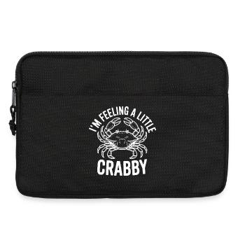 I'm Feeling a Little Crabby - Sacoche pour ordinateur portable 13 pouces - noir - Devant