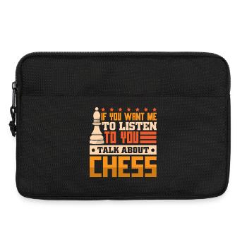 Chess Chess Player Chessboard - Laptop bag 13" - black - Front