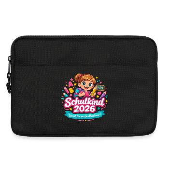 Schulkind 2026 – Das große Abenteuer startet - Laptoptasche 13" - Schwarz - Vorne