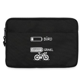 Büro Akku Gravelbike - Laptoptasche 13" - Schwarz - Vorne