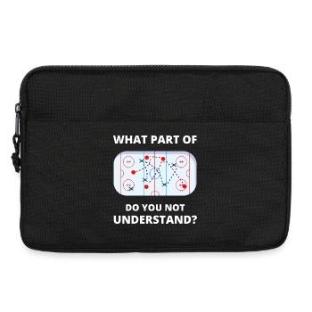 Welcher Teil von Don't You Understand Hockey Funny Gift - Laptoptasche 13" - Schwarz - Vorne