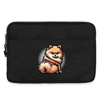 Poméranien Poméranien Spitz Chien Miniature Spitz Holder - Sacoche pour ordinateur portable 13 pouces - noir - Devant