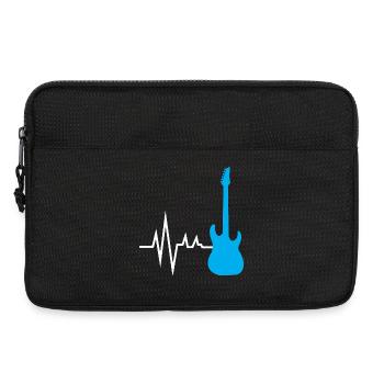 Musicien drôle - Sacoche pour ordinateur portable 13 pouces - noir - Devant