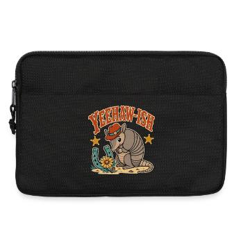 Yeehaw Ish Cowboy Armadillo - Sacoche pour ordinateur portable 13 pouces - noir - Devant