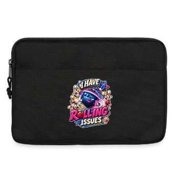 I Have Rolling Issues Bowlingkugel Comic Spruch - Laptoptasche 13" - Schwarz - Vorne