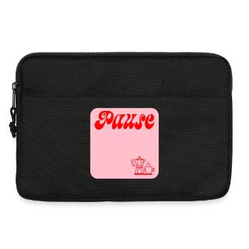 PAUSE MACHEN KAFFEE - Laptoptasche 13" - Schwarz - Vorne