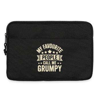 Mein Lieblingsvolk nennt mich Grumpy - Laptoptasche 13" - Schwarz - Vorne