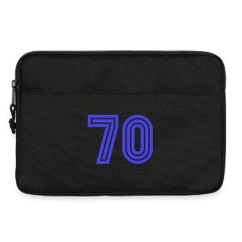 70. 70 ANS. 70e ANNIVERSAIRE. ANNIVERSAIRE 70 ANS. - Sacoche pour ordinateur portable 13 pouces - noir - Devant