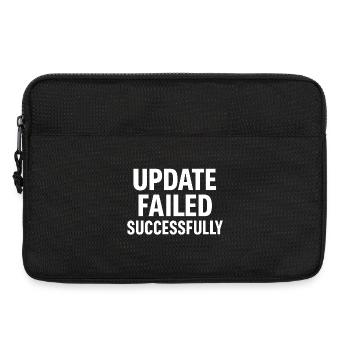 Échec de la mise à jour – Échec informatique Humour Design - Sacoche pour ordinateur portable 13 pouces - noir - Devant