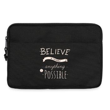 Believe in yourself anything is possible - Laptop bag 13" - black - Front